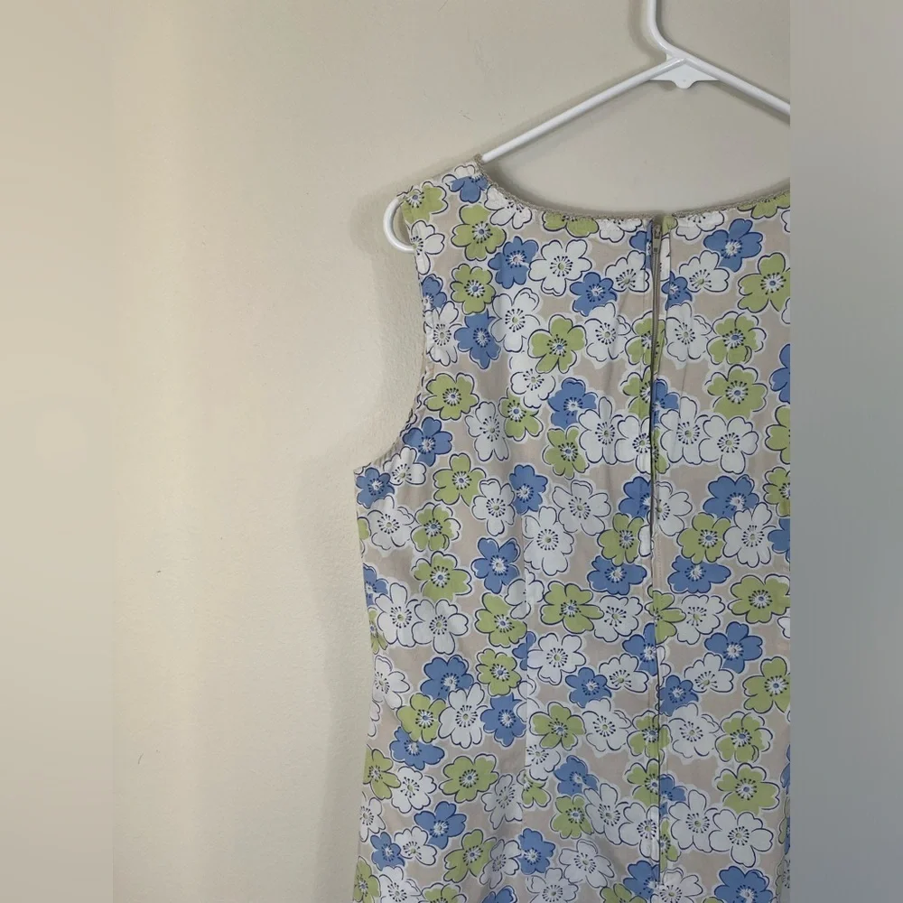 Faded Glory Authentic 1972 Vintage Floral Sleeveless Dress Cotton Size 14 - Picture 9 of 14